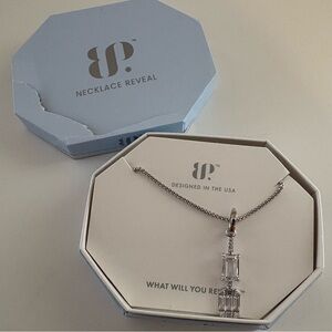 Bomb Party When All Else Rests NK40259 Diamond CZ Rhodium Plating